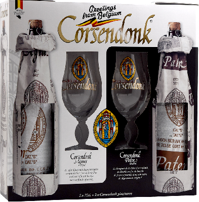 корсендонк / corsendonk набор (2 бут*0,75 л. + 2 бокала)