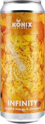 коникс инфинити абрикос, ананас, манго / konix infinity apricot ж/б (0,45 л.)