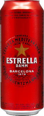 дамм эстрелла / damm estrella ж/б (0,5 л.)