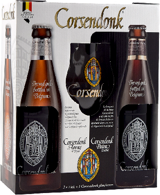 корсендонк / corsendonk набор (2 бут*0,33 л. + бокал)