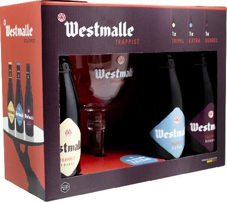 вестмалле траппист / westmalle trappist набор (3 бут.*0,33 + бокал)