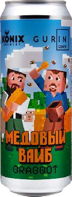 медовуха коникс медовый вайб / mead konix medoviy vibe ж/б (0,45 л.) чз.