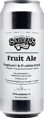салденс фрут эль распберри & пассион фрут / salden's fruit ale raspberry & passion frui ж/б (0,5 л.)