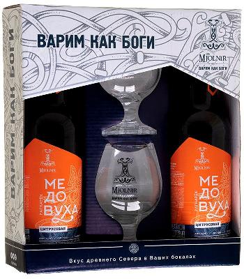 медовуха мьёльнир рагнарёк / mead mjolnir ragnaryok (2 бут*0,5 л.+ 2 бокала)