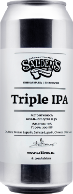 салденс трипл ипа / salden's triple ipa ж/б (0,45 л.)