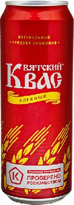 вятский квас ж/б (0,45 л.) уп 6 шт