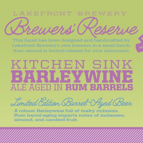 Брюэрс Резерв Кичен Синк Барливайн Эйджд ин Рам Баррелс