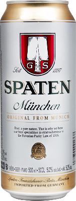 шпатен мюнхен / spaten munchen ж/б (0,5 л.)