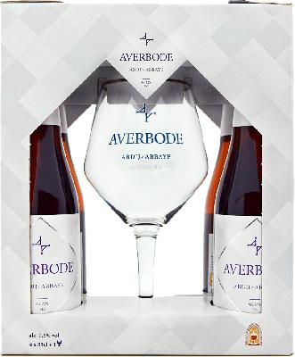 хёйге авербод / huyghe averbode набор (4 бут*0,33 + бокал)