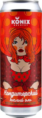 коникс кондитерский эль клюква персик мандарин / konix pastry ale cranberry peach ж/б (0,45 л.)