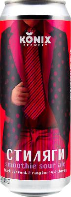 коникс стиляги черная cмородина, вишня, малина / konix stilyagi blackcurrant, cherry ж/б(0,45 л.)