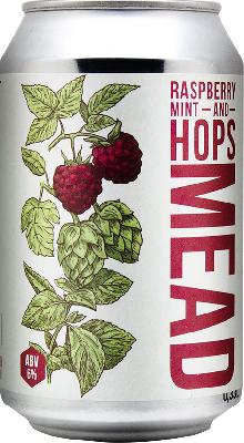 медовуха степь и ветер раcпберри минт энд хопс / mead steppe & wind raspberry mint ж/б (0,33 л.)