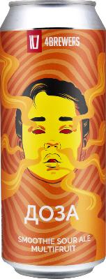 четыре пивовара доза мультифрут / 4 brewers doza multifruit ж/б (0,5 л.)