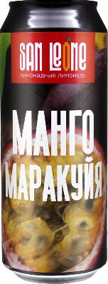 лимонад сан леоне манго маракуйя / lemonad san leone mango marakuya ж/б (0,5 л.)