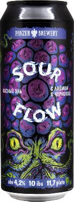 панзер кислое течение лайм & черника / panzer sour flow lajm & blueberries ж/б (0,5 л.)