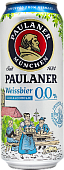 Пауланер Вайсбир Безалкогольное / Paulaner Weissbier Alkoholfrei ж/б (0,5 л.)