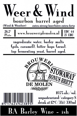 Вир энд Винд Бурбон Баррел Эйджд Стоуэй Бонус Бретт