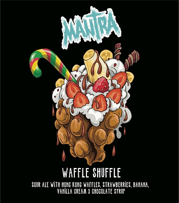 Вафл Шаффл: Банана, Строберри энд Чоколат Сироп