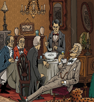 Борщ с белыми грибами