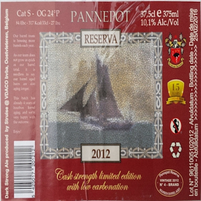 Паннепот Резерва (2012) - Каск Стренгт Бурбон Баррел Эйджед