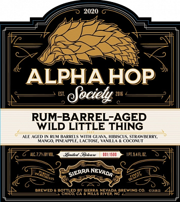 Альфа Хоп Сосайети 2020: Ром Баррел-Эйджд Уайлд Литл Тинг